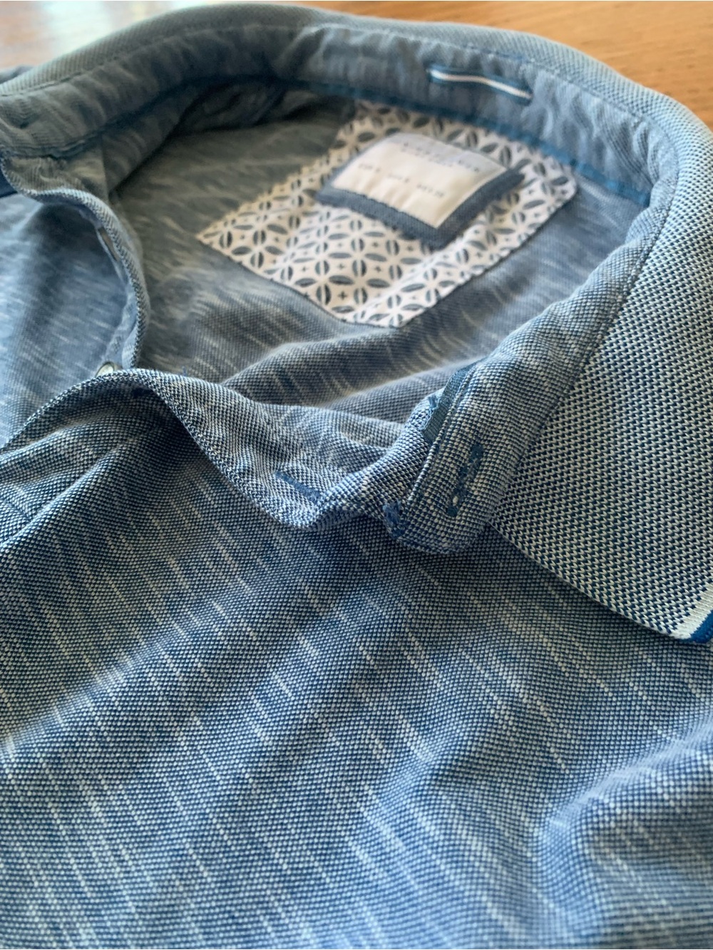 Denim & Flower Polo Shirt - Picture 5 of 15